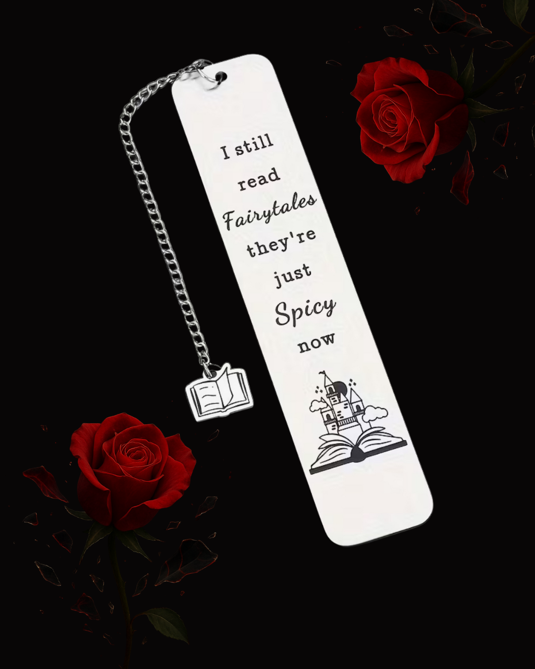 Spicy stainless steel bookmark